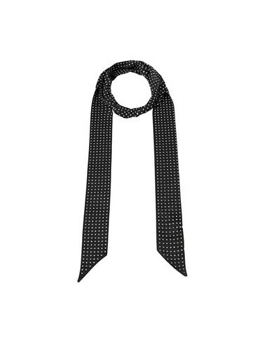 Pañuelo negro con puntos plateados