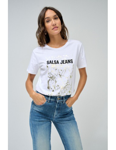 Camiseta Salsa mujer blanca