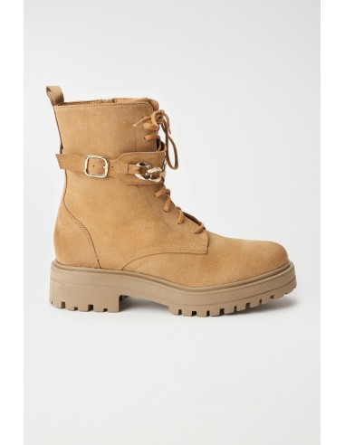 Bota militar piel salsa