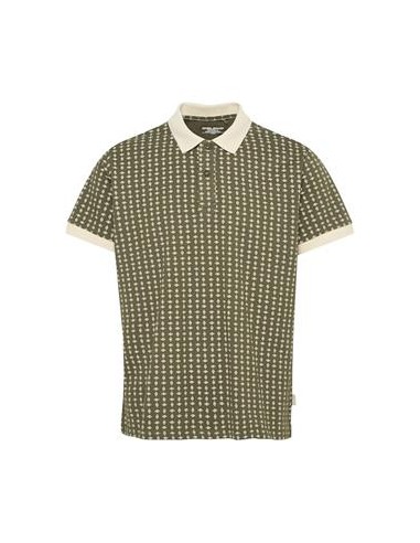 Polo manga corte verde, Blend he.